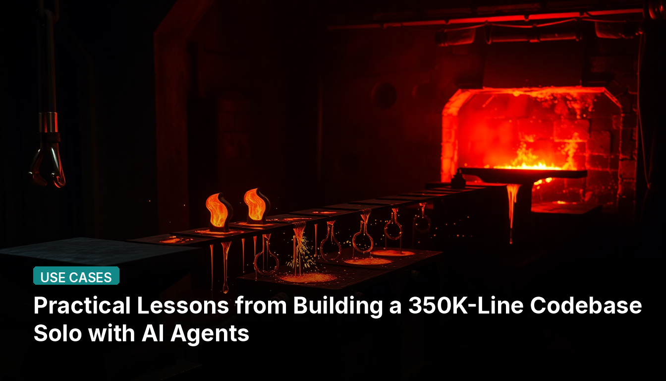 Leçons pratiques de la construction d’une base de code de 350 000 lignes en solo avec des agents IA