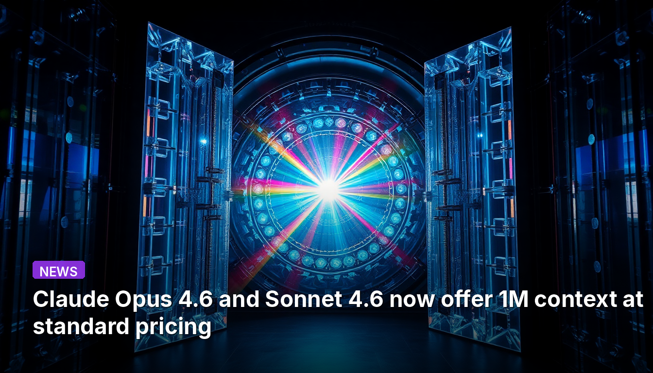 Claude Opus 4.6とSonnet 4.6が、標準価格で100万トークンのコンテキストを提供開始しました。