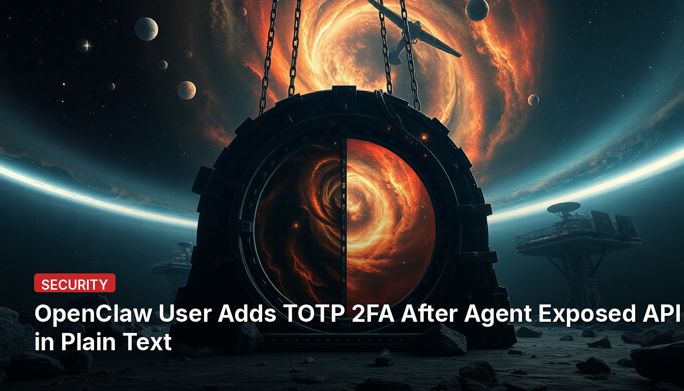 OpenClawユーザーが、エージェントがAPIキーを平文で公開した後、TOTP 2FAを追加