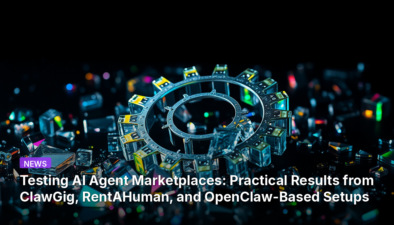 AIエージェントマーケットプレイスのテスト:ClawGig、RentAHuman、およびOpenClawベースのセットアップからの実用的な結果