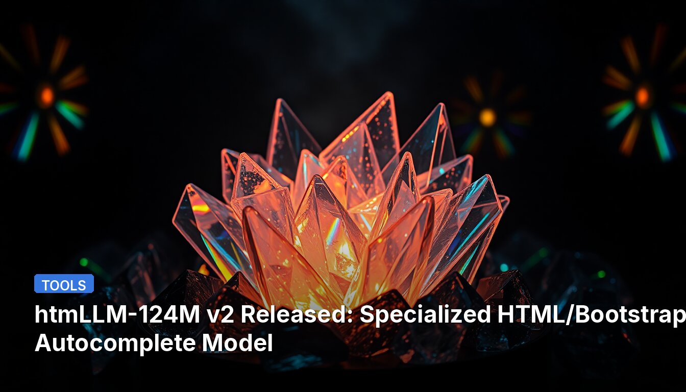 htmLLM-124M v2 출시: 전문화된 HTML/부트스트랩 자동 완성 모델