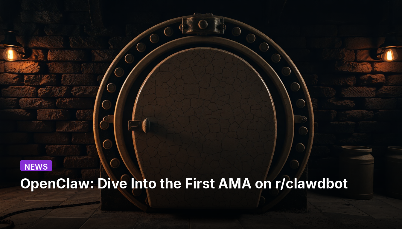 OpenClaw: r/clawdbot에서 첫 번째 AMA에 참여하세요