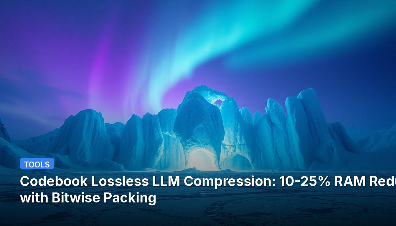 Codebook-Verlustfreie LLM-Kompression: 10–25 % RAM-Reduzierung durch Bitweise Packung