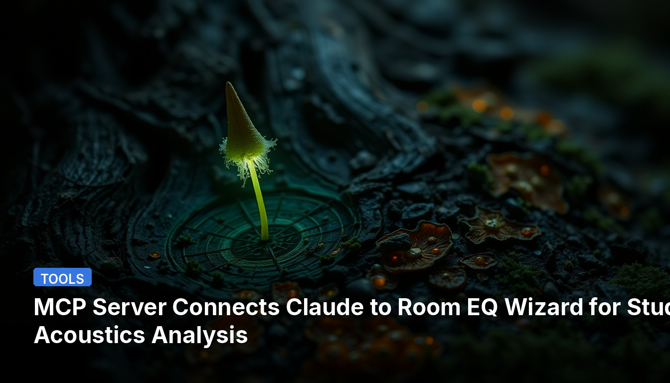 MCP 서버, Claude를 스튜디오 음향 분석을 위한 Room EQ Wizard에 연결합니다