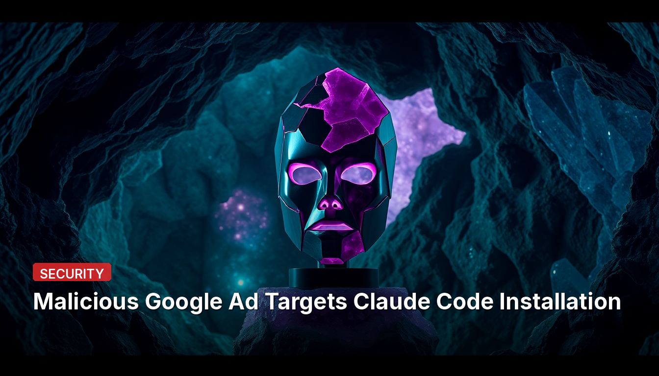 Publicité Google malveillante ciblant l'installation du code Claude