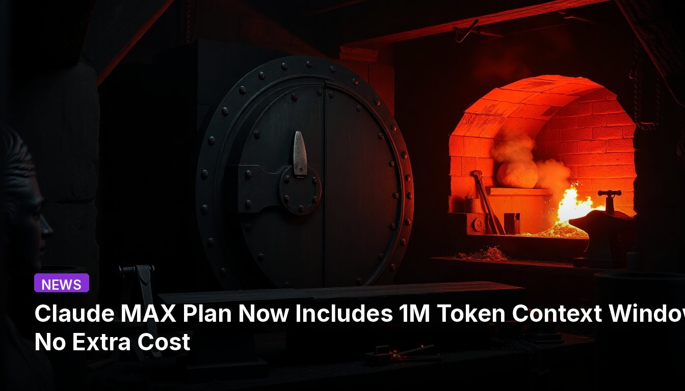 Claude MAX Plan Inclut Désormais une Fenêtre de Contexte de 1 Million de Tokens Sans Frais Supplémentaires