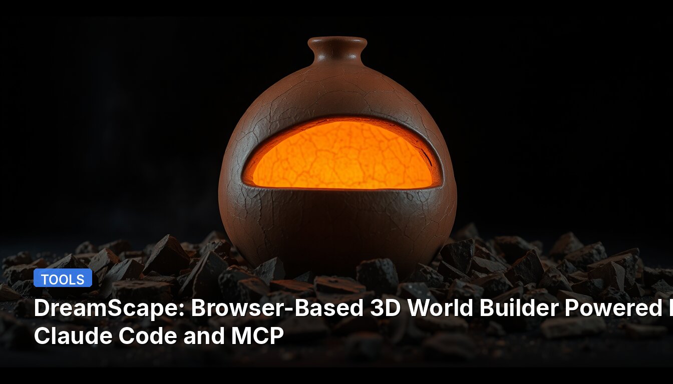 DreamScape : Créateur de Mondes 3D en Navigateur, Propulsé par Claude Code et MCP