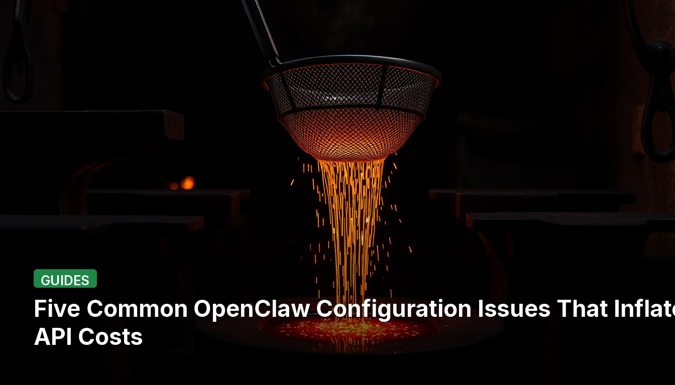 APIコストを膨らませる5つの一般的なOpenClaw設定問題