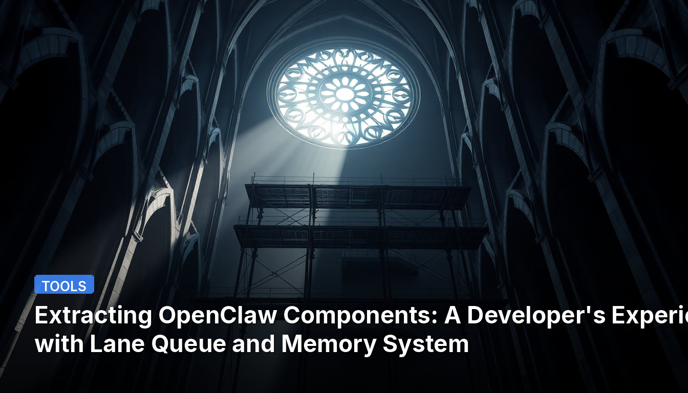 OpenClaw 구성 요소 추출: 레인 큐와 메모리 시스템에 관한 개발자 경험