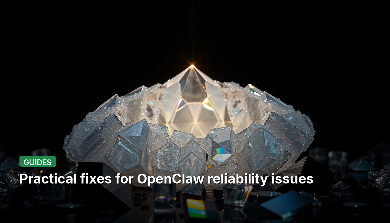 OpenClaw 신뢰성 문제에 대한 실용적인 해결 방법