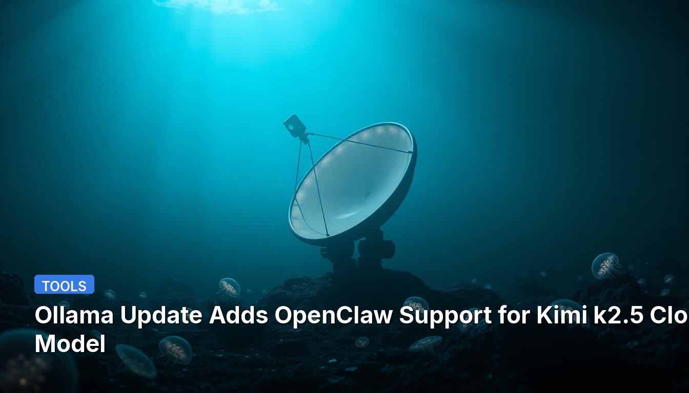 Ollama Actualización Agrega Soporte de OpenClaw para el Modelo en la Nube Kimi k2.5