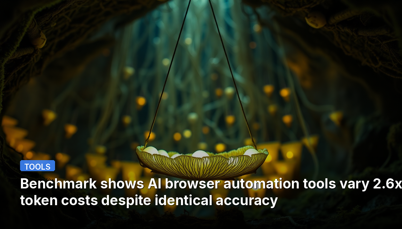 Le benchmark révèle que les outils d'automatisation de navigation par IA varient jusqu'à 2,6 fois en coût de tokens, malgré une précision identique.