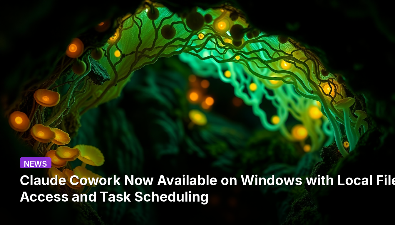 Claude CoworkがWindowsで利用可能になり、ローカルファイルアクセスとタスクスケジューリング機能を搭載