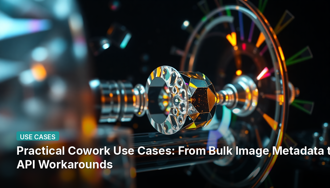 Practical Cowork Use Cases: From Bulk Image Metadata to API Workarounds