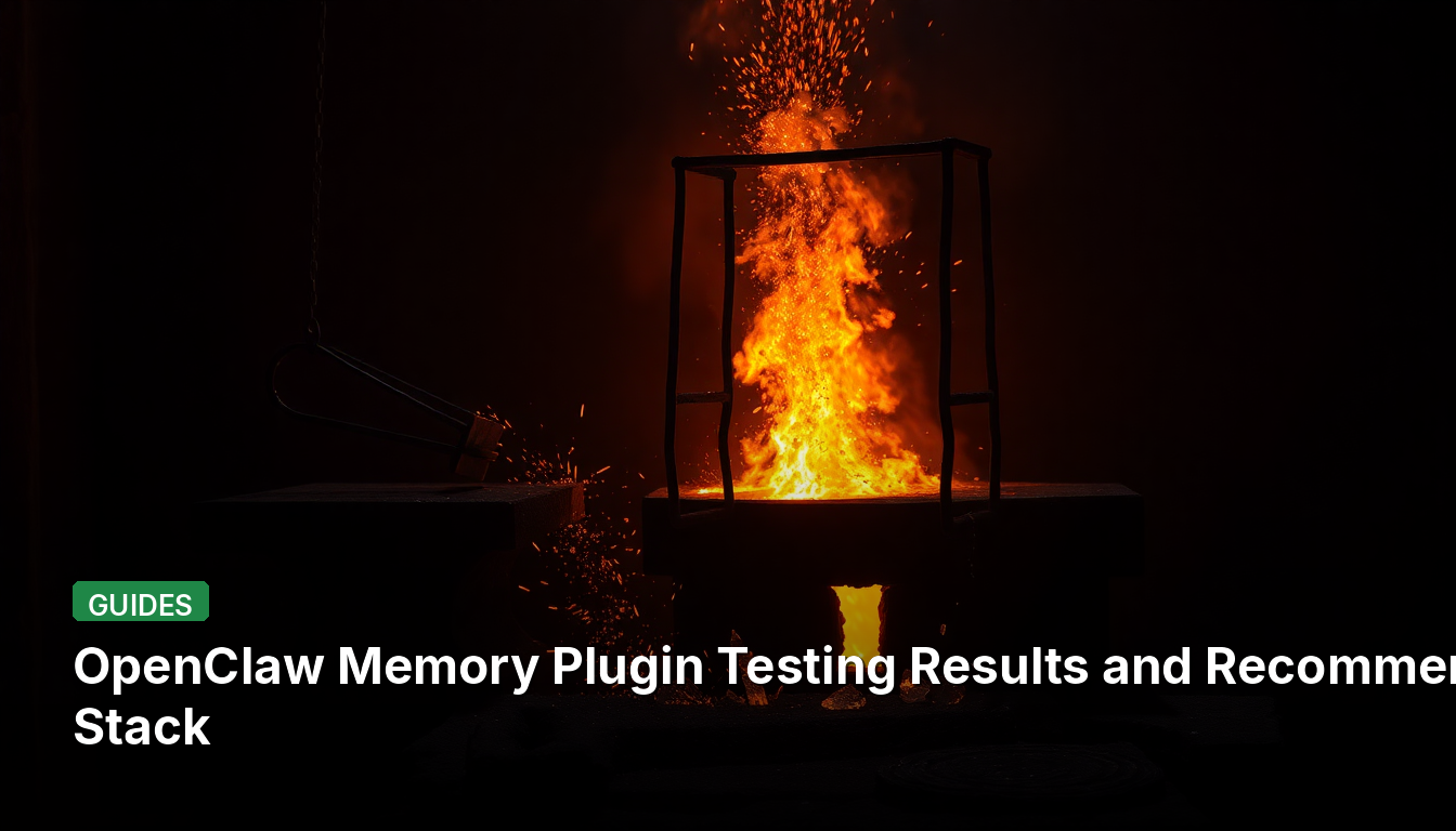 Resultados de Teste do Plugin de Memória OpenClaw e Pilha Recomendada