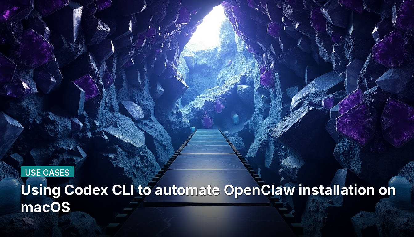 Utilisation de Codex CLI pour automatiser l'installation d'OpenClaw sur macOS