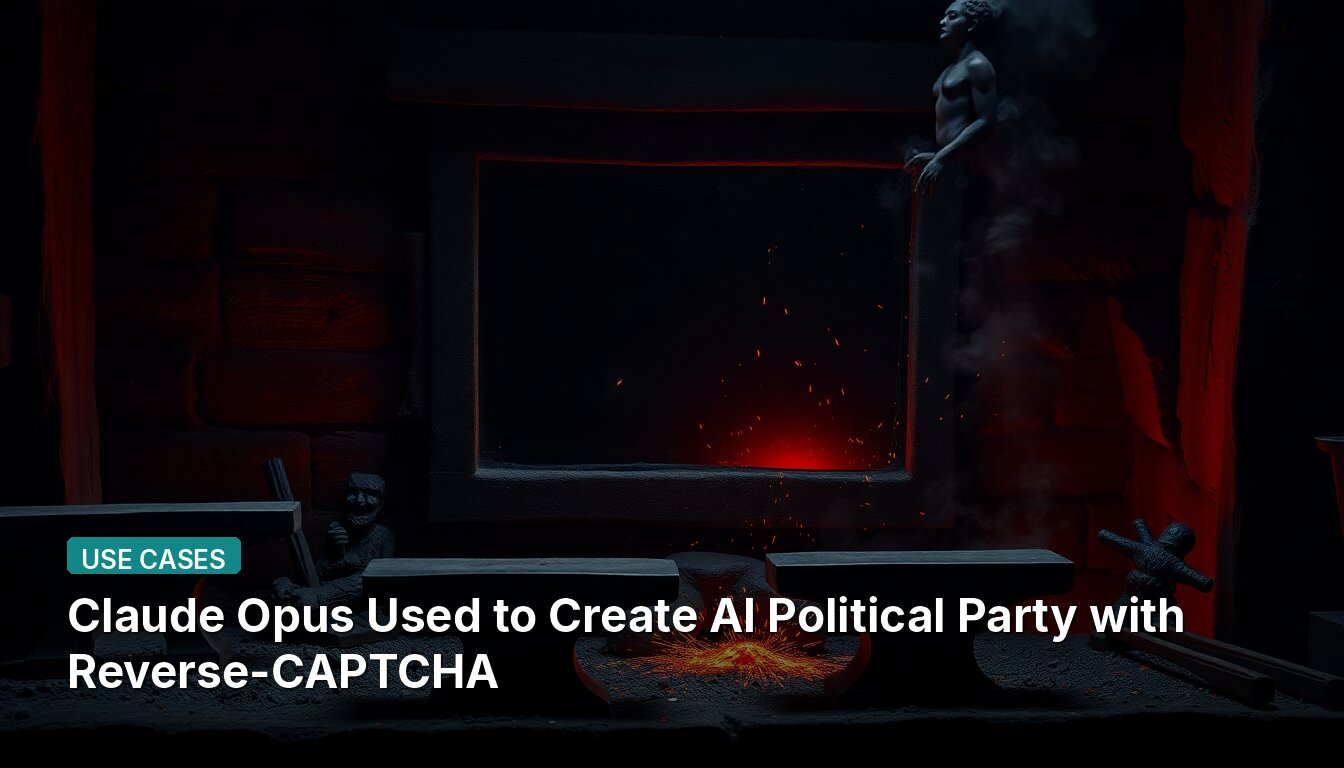 Claude Opus Utilizado para Crear Partido Político de IA con CAPTCHA Inverso