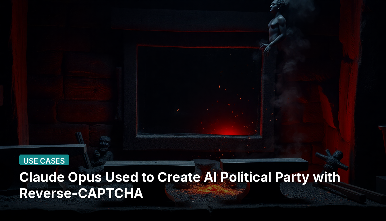 Claude Opus Used to Create AI Political Party with Reverse-CAPTCHA