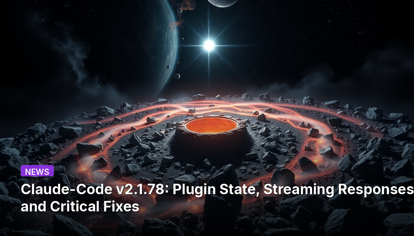 Claude-Code v2.1.78: Состояние плагинов, потоковые ответы и критические исправления