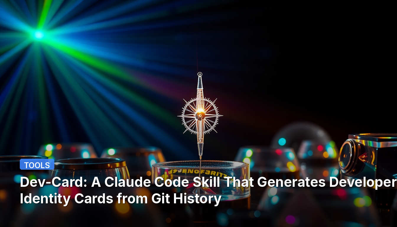 Dev-Card: Uma Habilidade de Código do Claude que Gera Cartões de Identificação de Desenvolvedor a partir do Histórico do Git