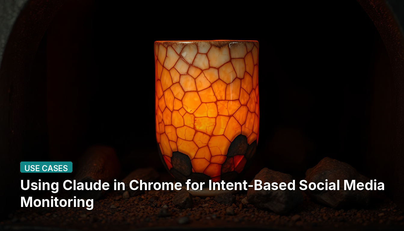Usando o Claude no Chrome para Monitoramento de Mídia Social Baseado em Intenção