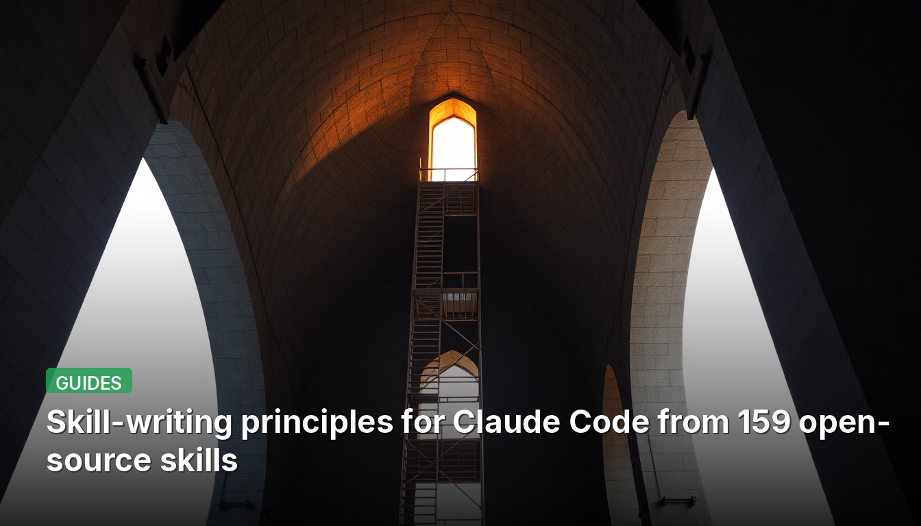 Princípios de escrita de habilidades para Claude Code a partir de 159 habilidades de código aberto