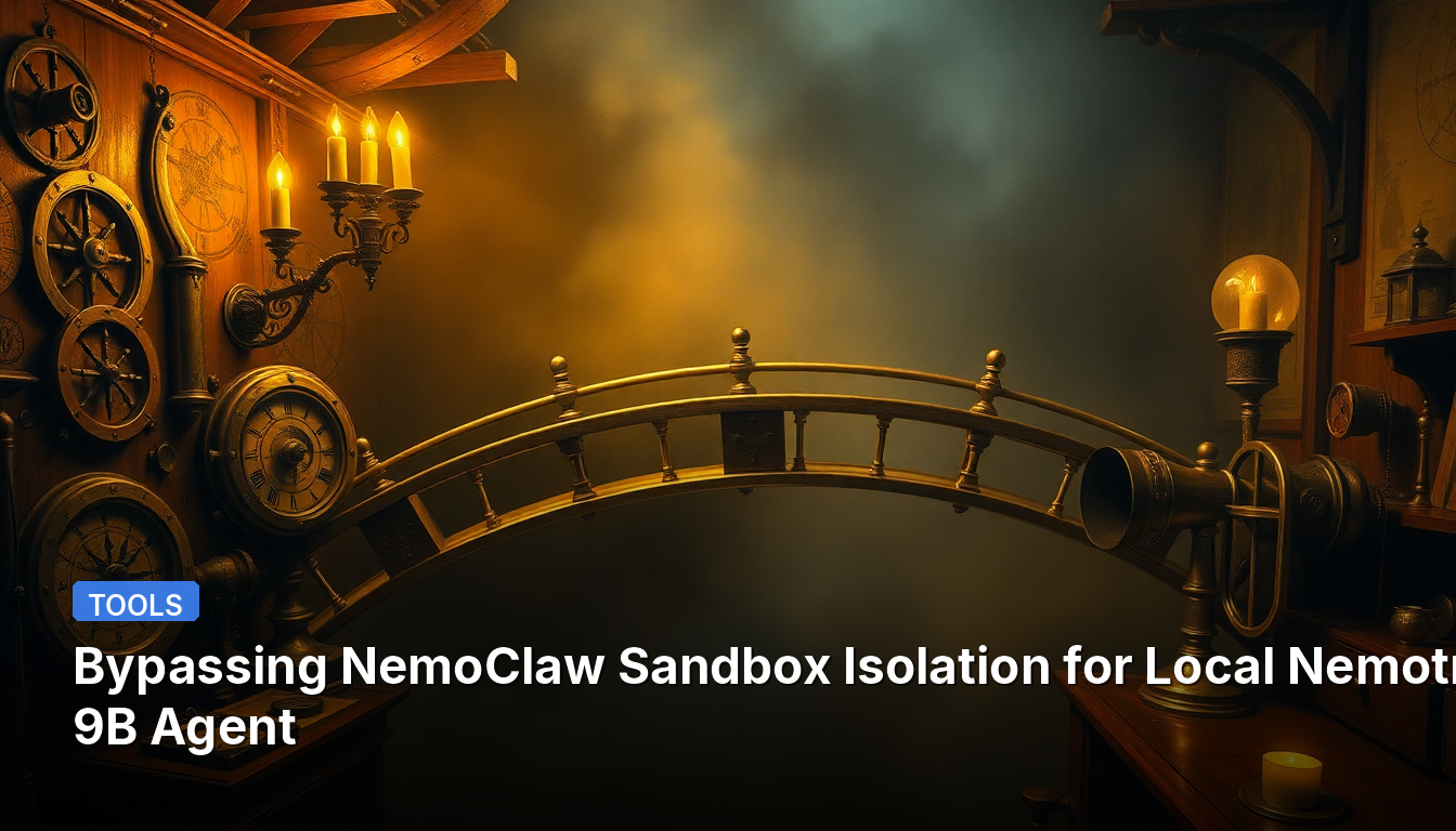 Contourner l'isolation du bac à sable NemoClaw pour l'agent local Nemotron 9B