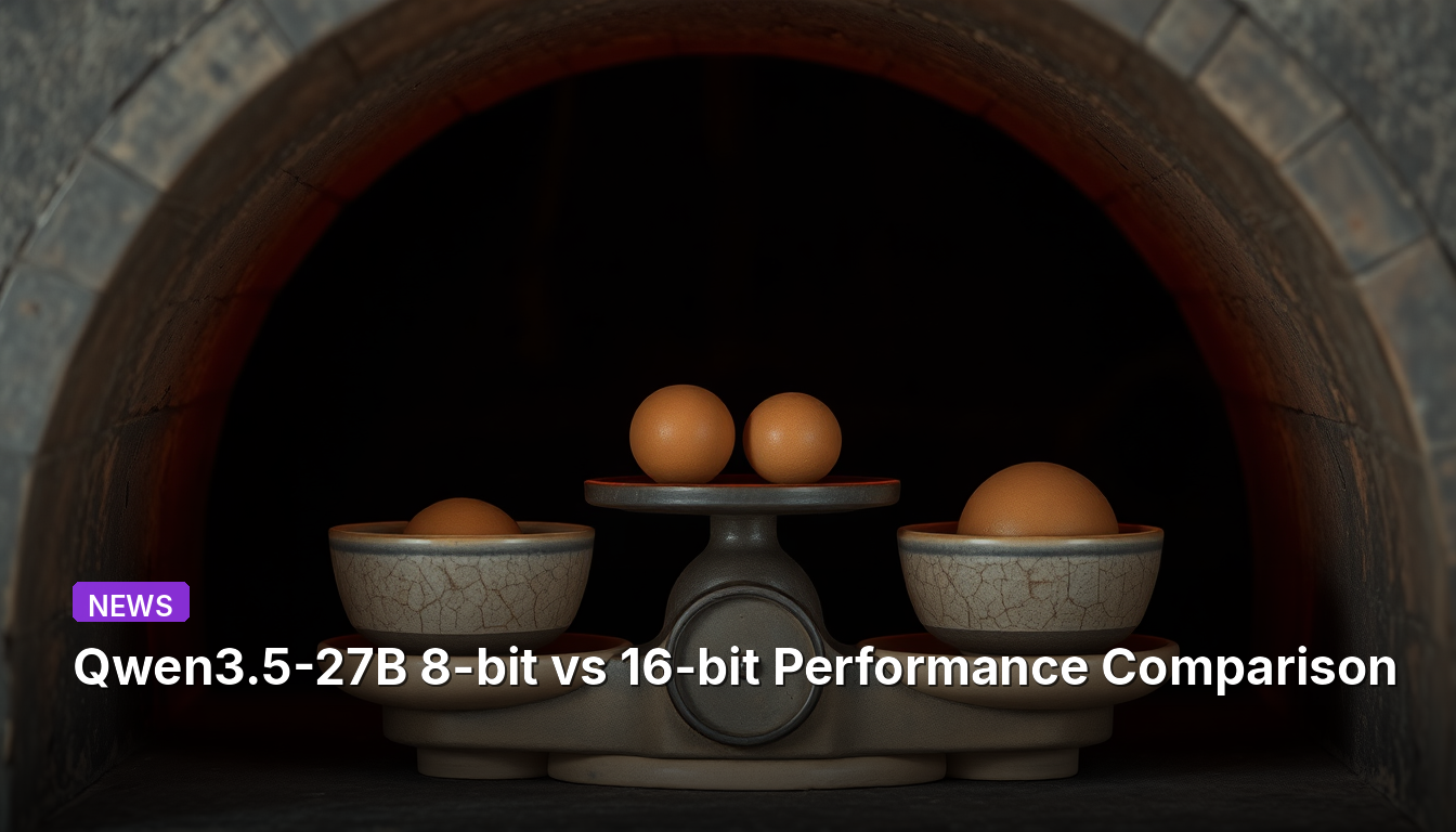 Qwen3.5-27B Comparação de Desempenho entre 8 bits e 16 bits