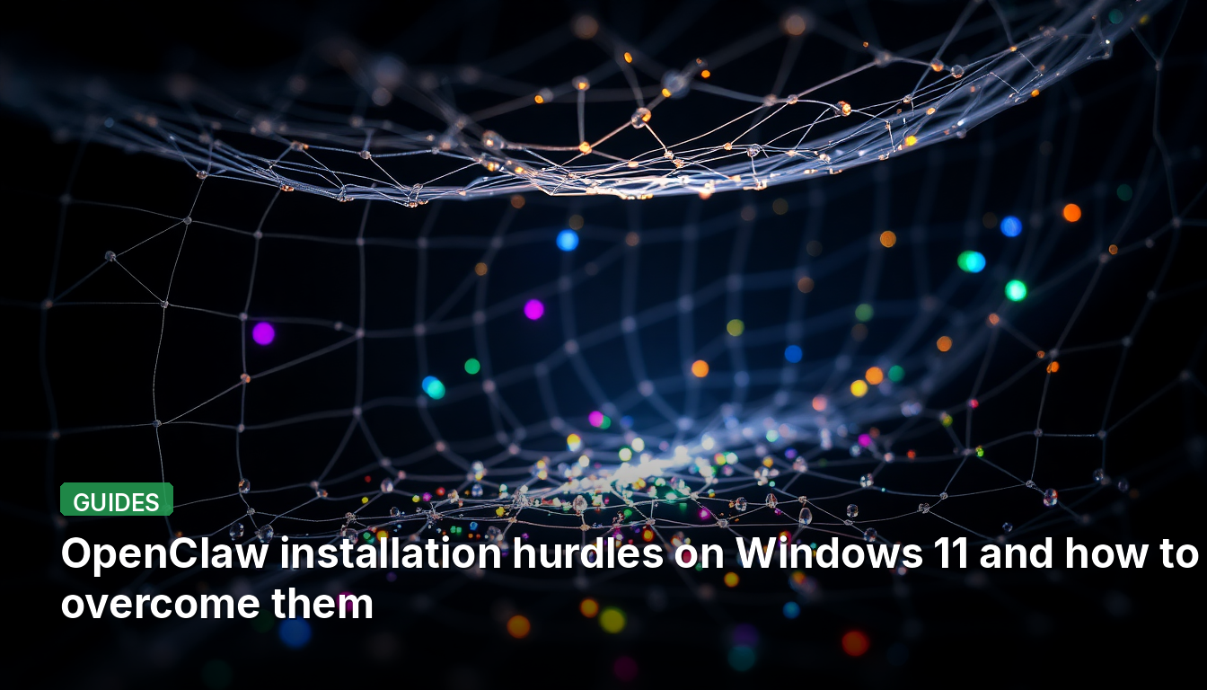 Windows 11에서 OpenClaw 설치 장애물과 이를 극복하는 방법