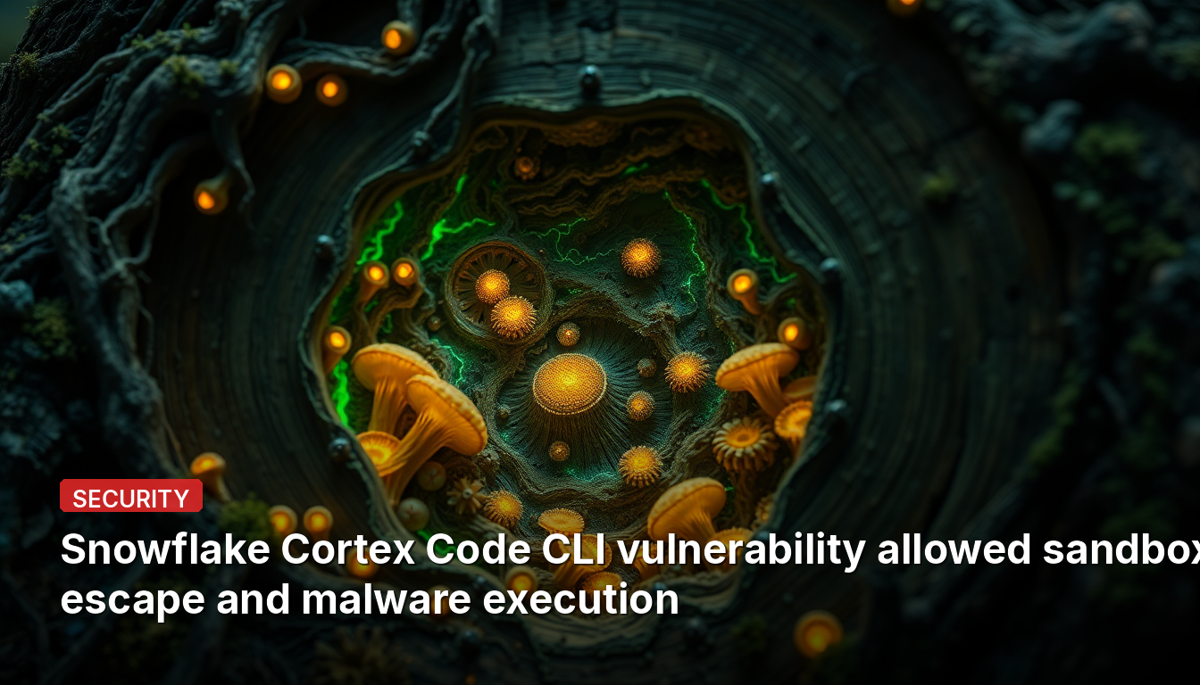 Vulnerabilidade no Snowflake Cortex Code CLI permitiu escape de sandbox e execução de malware
