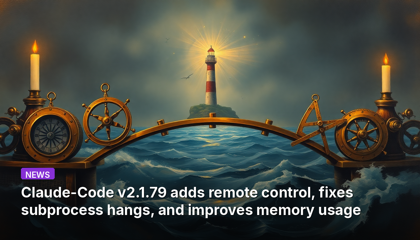 Claude-Code v2.1.79 adds remote control, fixes subprocess hangs, and improves memory usage