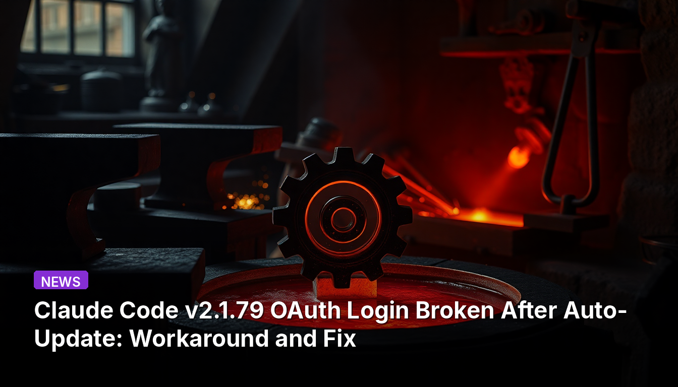 Claude Code v2.1.79 : Connexion OAuth défaillante après mise à jour automatique : Solution de contournement et correctif