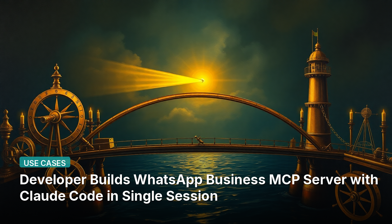 Desarrollador Construye Servidor MCP de WhatsApp Business con Claude Code en una Única Sesión
