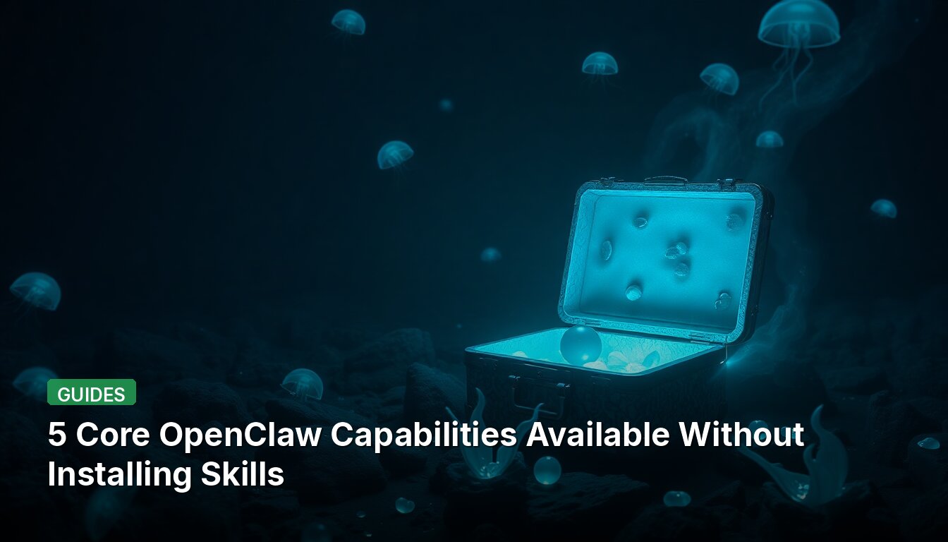 5 Kernfähigkeiten von OpenClaw verfügbar ohne Installation von Skills