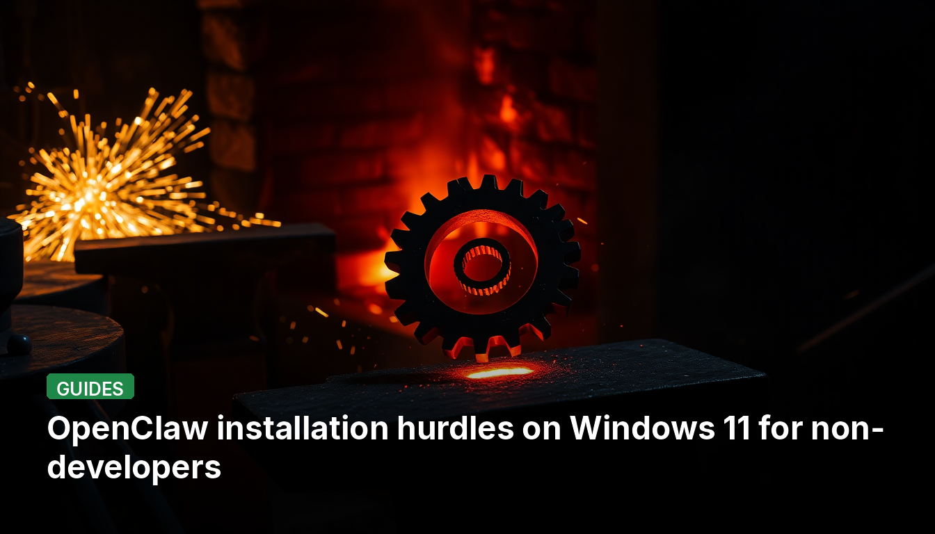 비개발자를 위한 Windows 11에서 OpenClaw 설치 장애물
