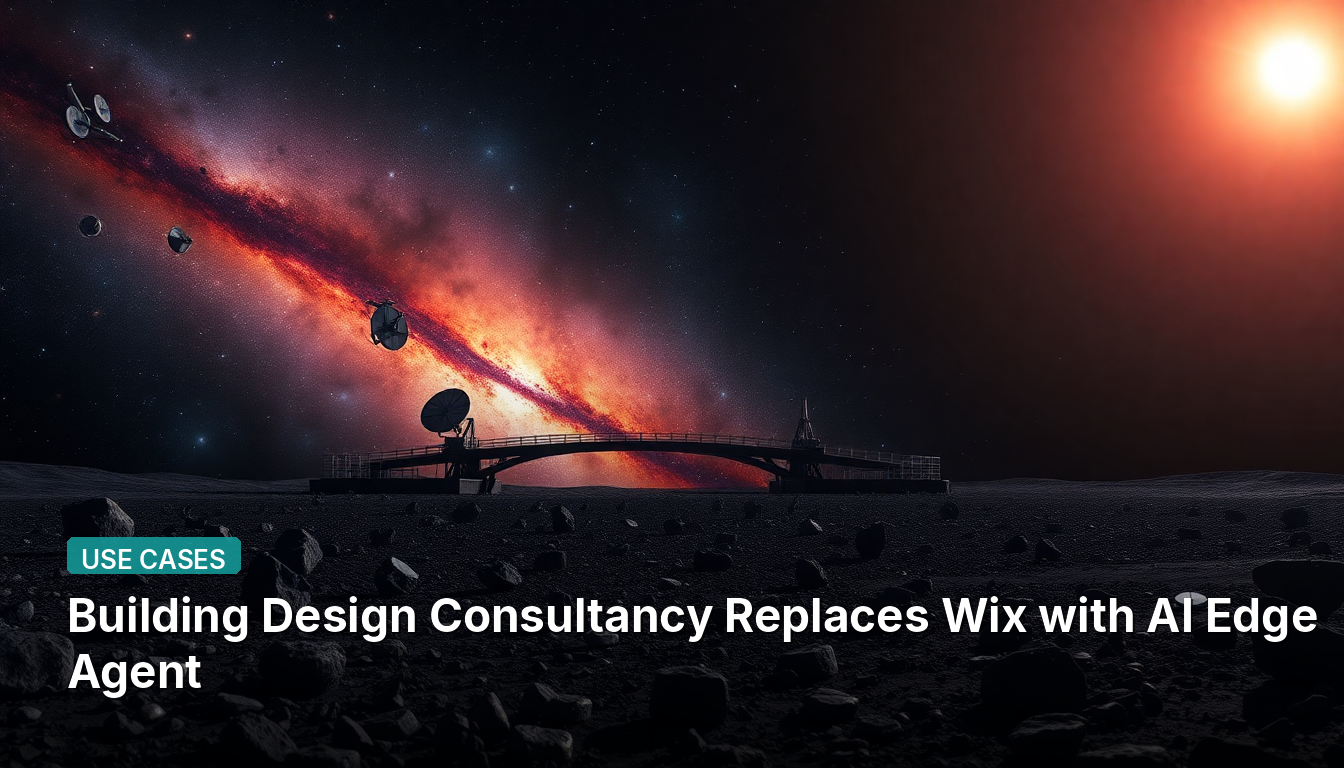 빌딩 디자인 컨설팅, Wix 대신 AI 에이전트로 전환