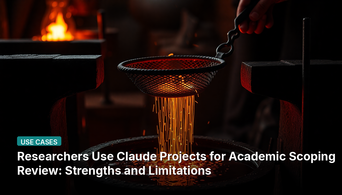研究者が学術的スコーピングレビューにClaude Projectsを活用:強みと限界