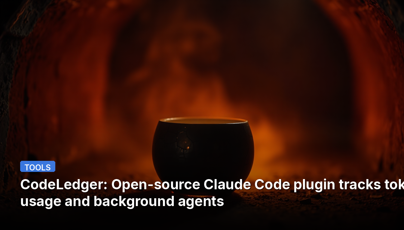 CodeLedger: Plugin de código Claude de código aberto rastreia uso de tokens e agentes em segundo plano