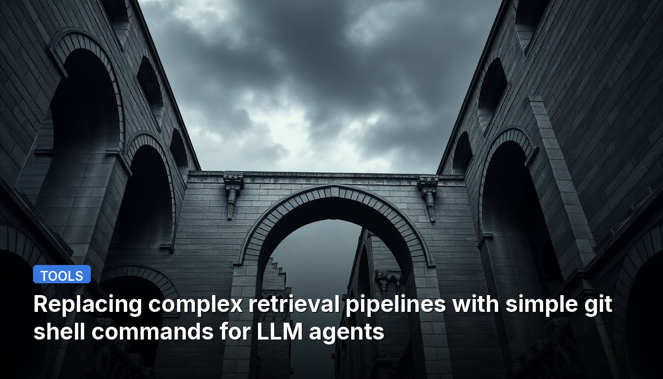 Reemplazando complejas tuberías de recuperación con simples comandos de shell de git para agentes LLM.