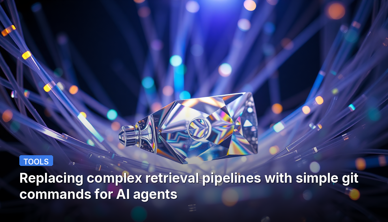 Replacing complex retrieval pipelines with simple git commands for AI agents