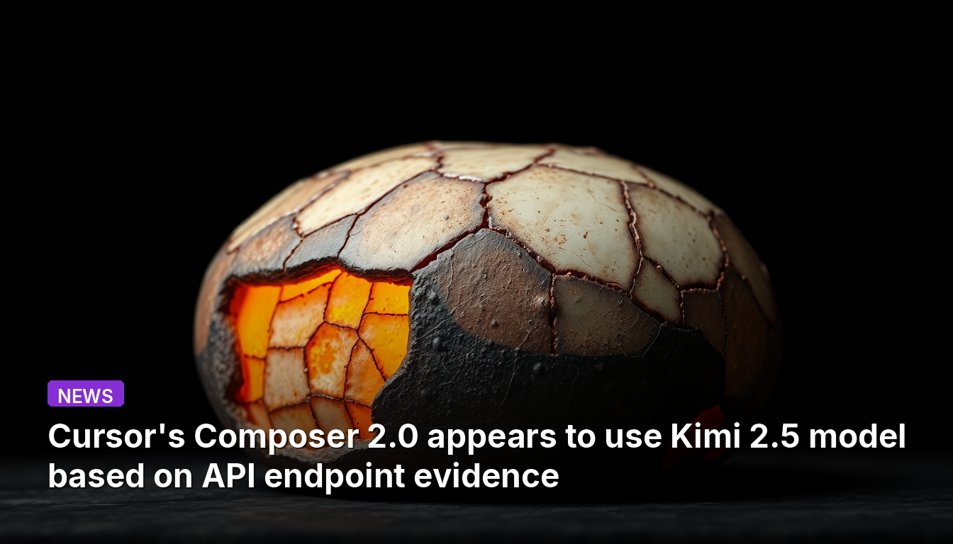 O Cursor's Composer 2.0 parece usar o modelo Kimi 2.5 com base em evidências do endpoint da API.