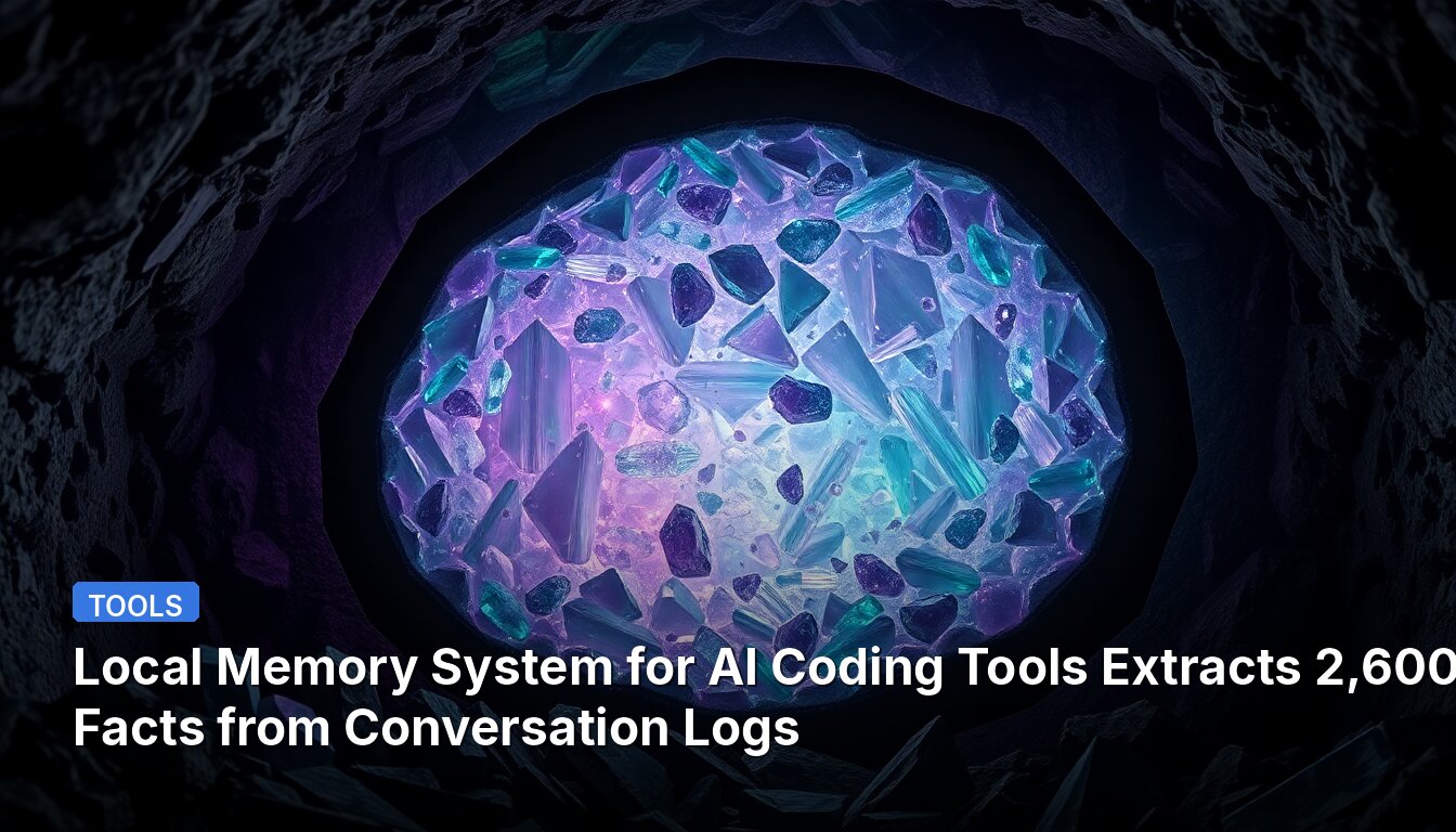 Sistema de Memoria Local para Herramientas de Codificación de IA Extrae Más de 2,600 Datos de Registros de Conversación