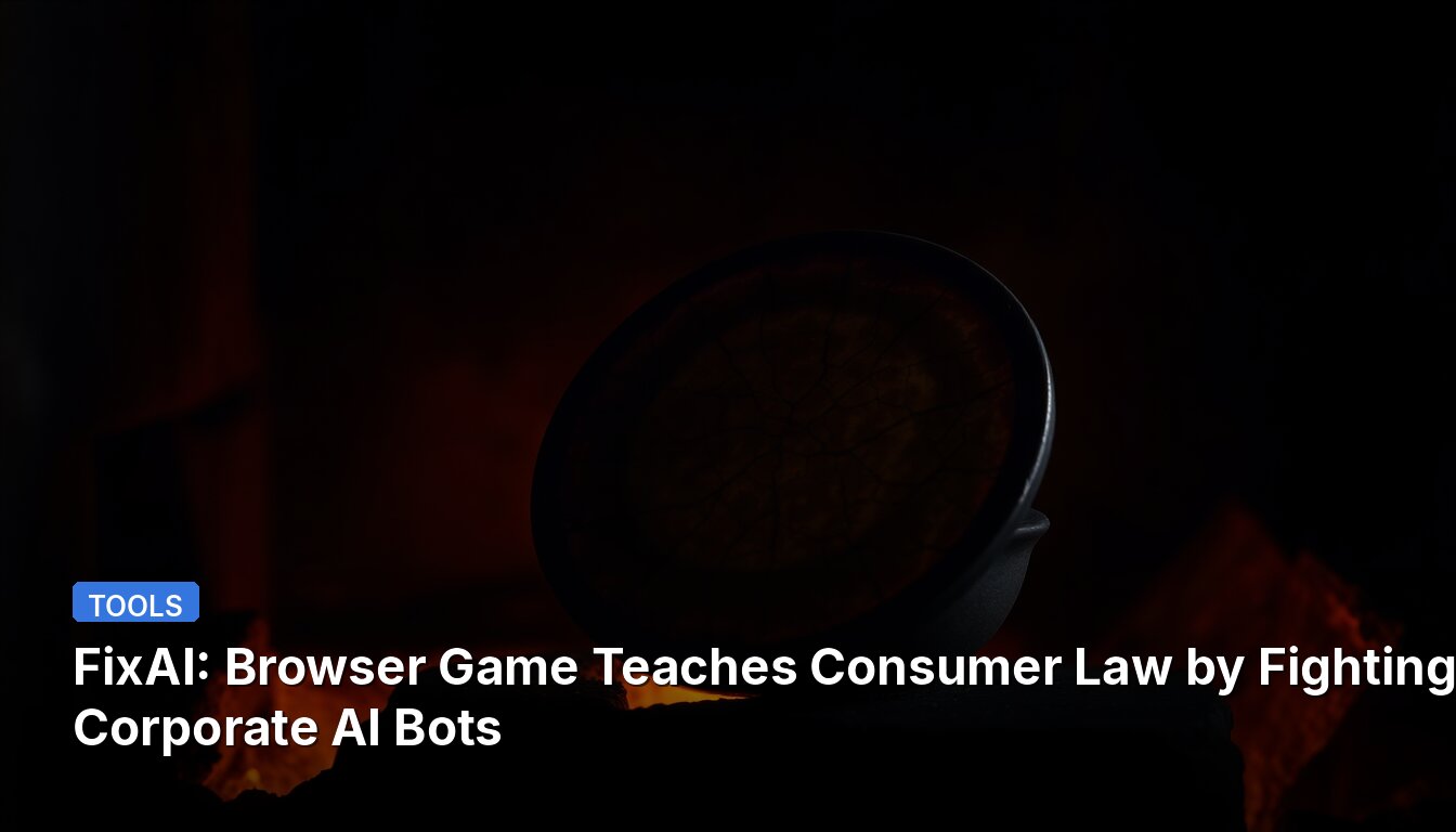 FixAI: Juego de Navegador Enseña Derecho del Consumidor Luchando contra Bots Corporativos de IA