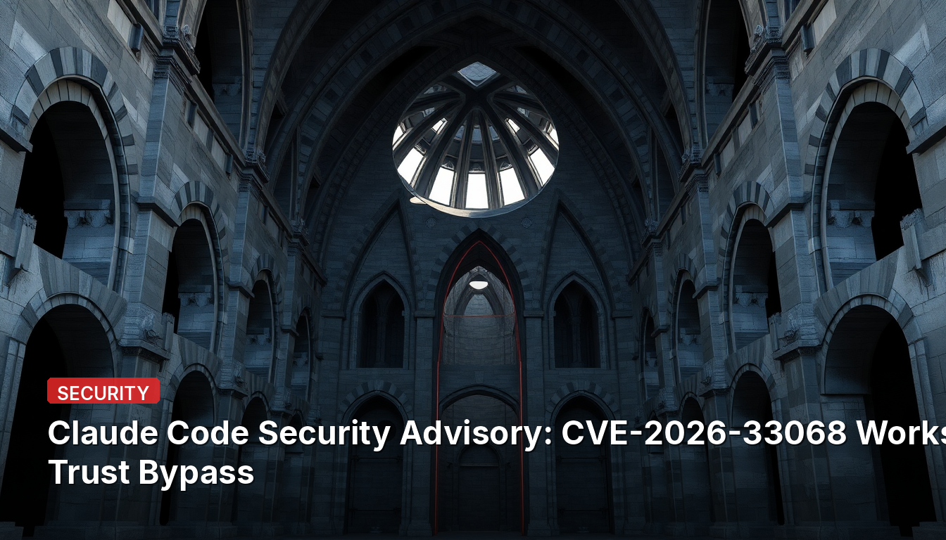 Claude Code-Sicherheitshinweis: CVE-2026-33068 Workspace-Trust-Umgehung