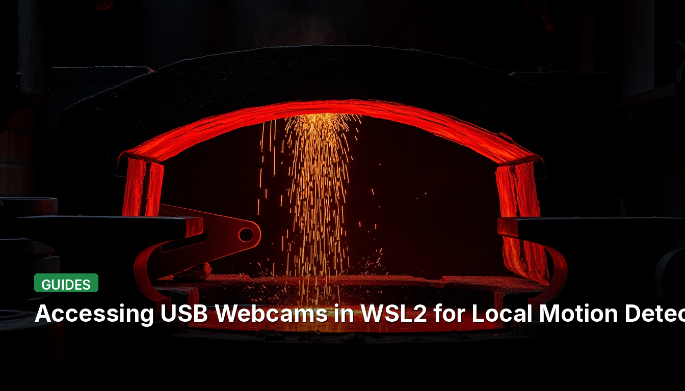 WSL2でのUSBウェブカメラへのアクセスによるローカルモーション検出