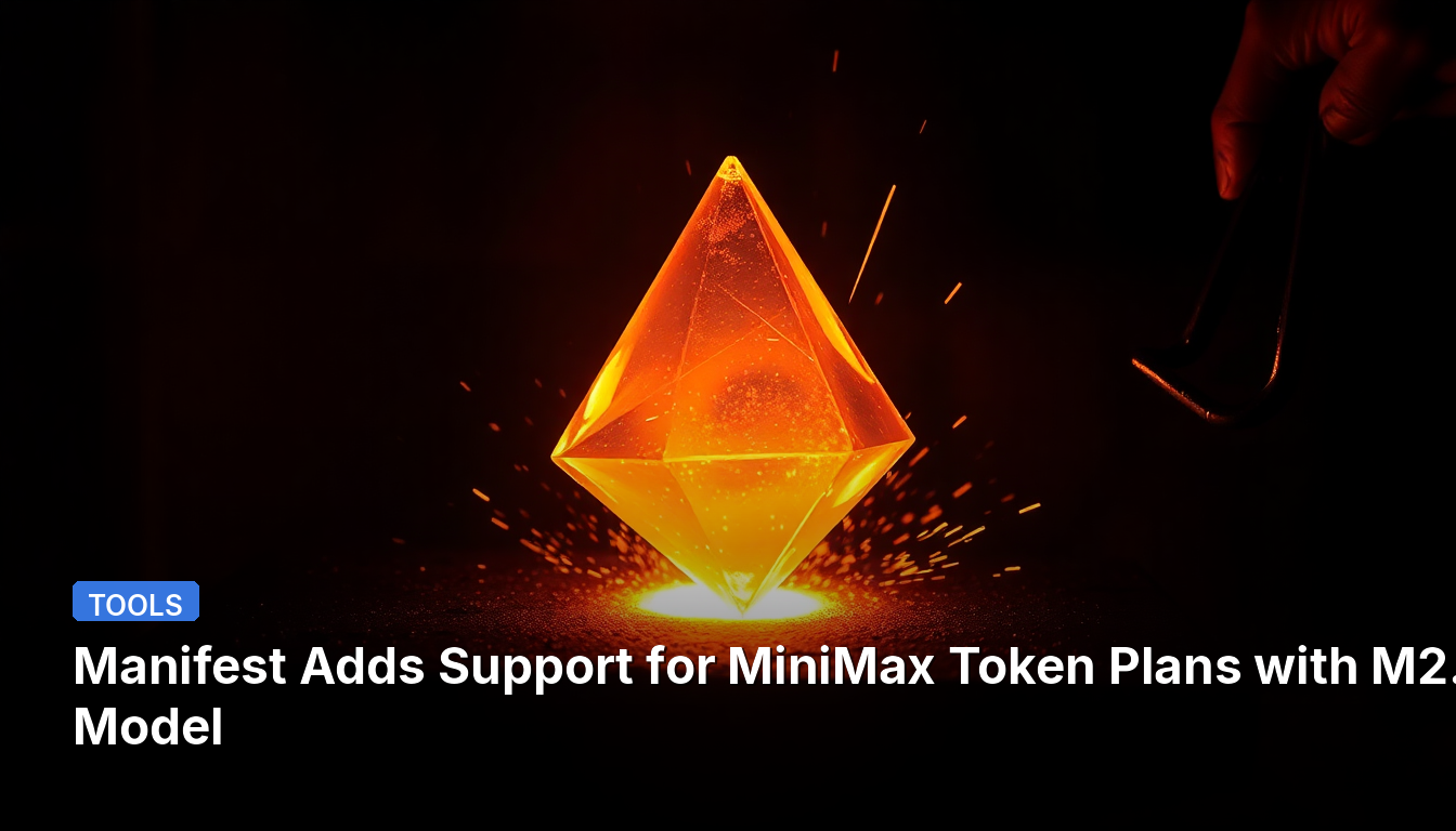 Manifest Adiciona Suporte para Planos de Token MiniMax com Modelo M2.7