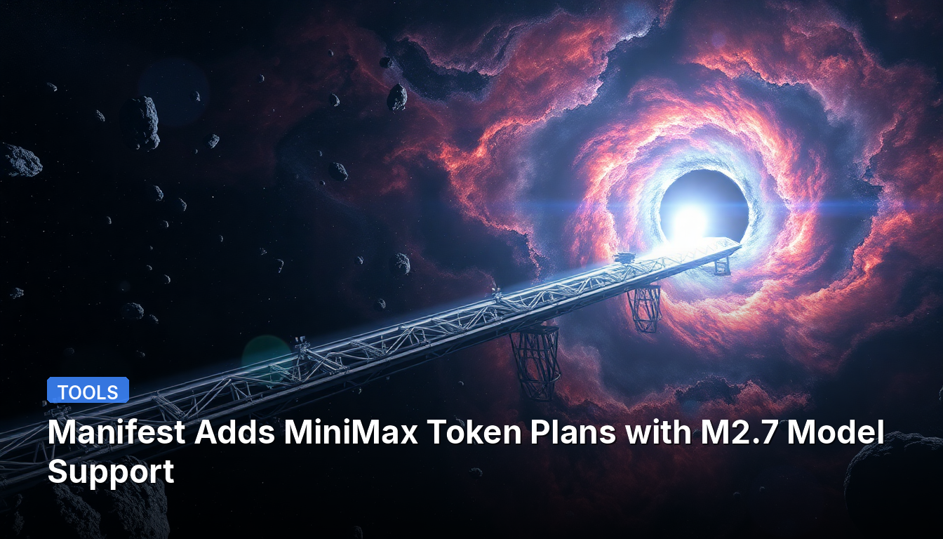 Manifest Ajoute des Plans de Jetons MiniMax avec Prise en Charge du Modèle M2.7
