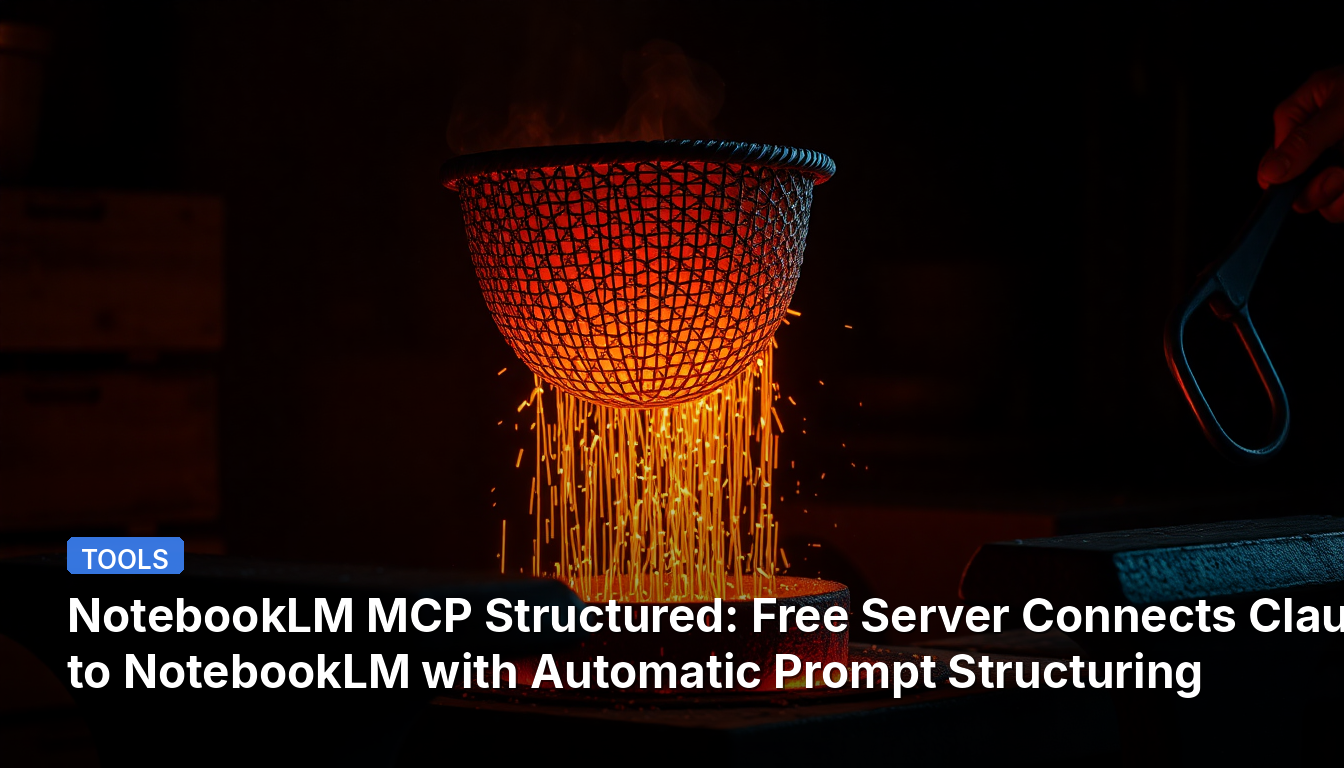 노트북LM MCP 구조화: 무료 서버가 클로드를 노트북LM에 자동 프롬프트 구조화로 연결합니다
