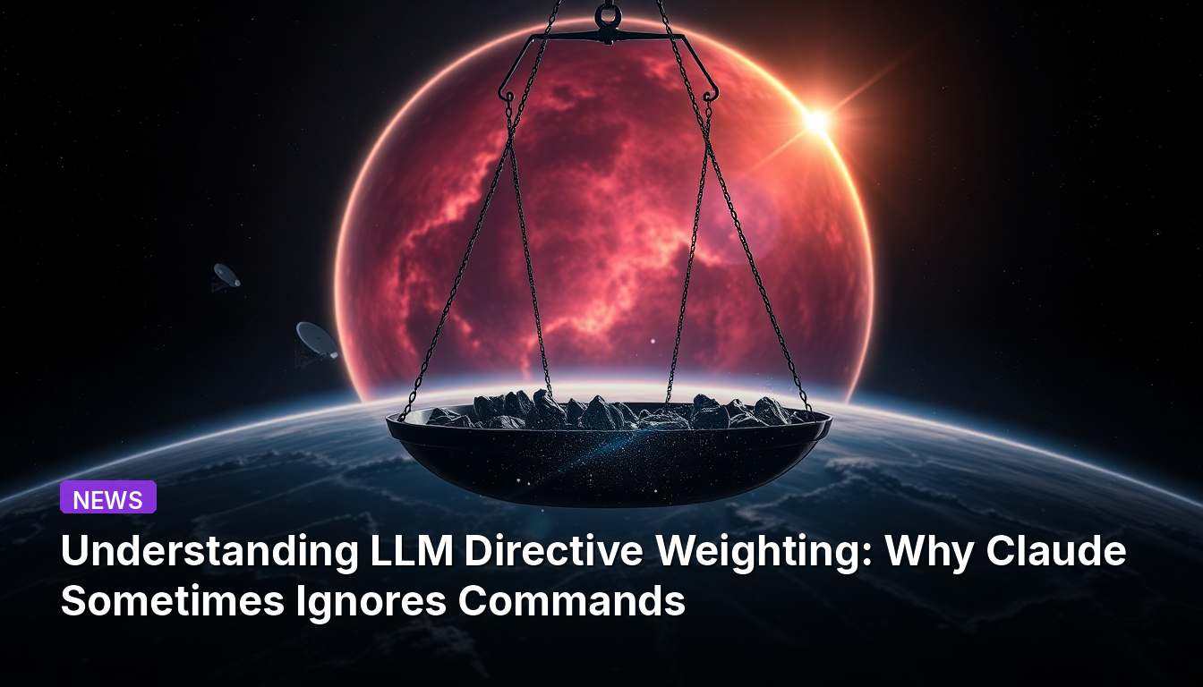 Comprendre la pondération des directives dans les LLM : pourquoi Claude ignore parfois les commandes