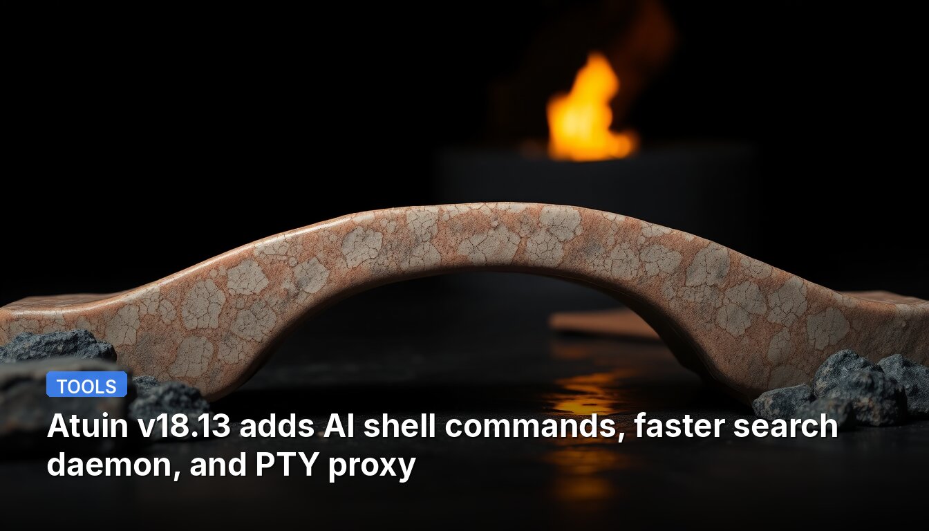 Atuin v18.13 fügt KI-Shell-Befehle, einen schnelleren Suchdaemon und einen PTY-Proxy hinzu.